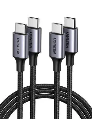 WRIARICH 2 Pack 10FT UGREEN USB-C to USB-C Cable, 60W Fast Charging Nylon Braided Cord Compatible with iPhone 17/16, Galaxy S25/S24/S22, Pixel 8/7, MacBook, Dell XPS, iPad, Switch, Steam Deck WRIARICH 2 Pack 10FT UGREEN USB-C to USB-C Cable, 60W Fast Charging Nylon Braided Cord Compatible with iPhone 17/16, Galaxy S25/S24/S22, Pixel 8/7, MacBook, Dell XPS, iPad, Switch, Steam Deck