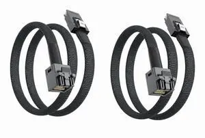 WRIARICH SFF-8643 to SFF-8087 Internal Mini SAS HD Cable, Compatible with 12Gbps SAS Drives and 6Gbps SAS/SATA Drives, 1-m(3.28ft), 2 Pack WRIARICH SFF-8643 to SFF-8087 Internal Mini SAS HD Cable, Compatible with 12Gbps SAS Drives and 6Gbps SAS/SATA Drives, 1-m(3.28ft), 2 Pack