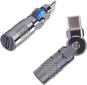 WRIARICH USB C Female to USB C Male 180 Rotating Fast Charge Adapter 2PCS for Phone 15/15pro/15plus/15 pro max Laptop Tablet WRIARICH USB C Female to USB C Male 180 Rotating Fast Charge Adapter 2PCS for Phone 15/15pro/15plus/15 pro max Laptop Tablet