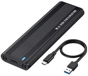 WRIARICH M2 SSD Enclosure Dual Protocol M.2 NVMe SSD Case 10Gbps USB 3.1 Type C Adapter M Key Storage Box for 2230/2242/2260/2280 M.2 SSD(NVME With AC) WRIARICH M2 SSD Enclosure Dual Protocol M.2 NVMe SSD Case 10Gbps USB 3.1 Type C Adapter M Key Storage Box for 2230/2242/2260/2280 M.2 SSD(NVME With AC)