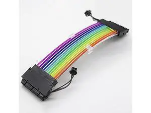 WRIARICH 24Pin ATX Motherboard RGB Extension Power Supply Cable for PC Case DIY Computer Cord Custom Build Gaming Case Modding WRIARICH 24Pin ATX Motherboard RGB Extension Power Supply Cable for PC Case DIY Computer Cord Custom Build Gaming Case Modding