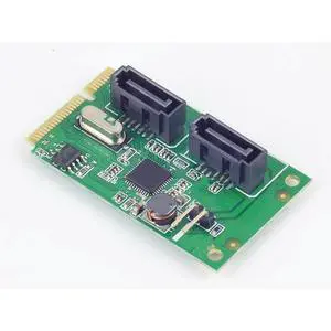 WRIARICH 2 Ports SATA 6G mini PCI Express Controller Card Mini PCI-Express SATA 3.0 Controller Card (2x SATA 6G, chipset ) WRIARICH 2 Ports SATA 6G mini PCI Express Controller Card Mini PCI-Express SATA 3.0 Controller Card (2x SATA 6G, chipset )