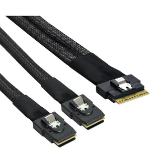WRIARICH SLIM SAS SF-8654 8I to 4 Ports MINI SAS 8087 server connection Cable WRIARICH SLIM SAS SF-8654 8I to 4 Ports MINI SAS 8087 server connection Cable