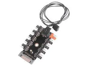 WRIARICH 10 Ports Chassis Fan Hub CPU Cooling HUB 12V 4 Pin Fan Controller 1 Female to 10 Male PWM Fan Hub SATA Adapter For Desktop PC WRIARICH 10 Ports Chassis Fan Hub CPU Cooling HUB 12V 4 Pin Fan Controller 1 Female to 10 Male PWM Fan Hub SATA Adapter For Desktop PC