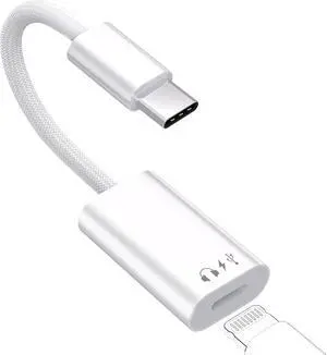 WRIARICH USB C to Lightning Audio & Charging Adapter Type C to iPhone Converter for Earphones and Data Transfer Lightning to USBC Adaptor Compatible with iPhone 17/16/Pro/Max iPad Pro/Air MacBook iMac WRIARICH USB C to Lightning Audio & Charging Adapter Type C to iPhone Converter for Earphones and Data Transfer Lightning to USBC Adaptor Compatible with iPhone 17/16/Pro/Max iPad Pro/Air MacBook iMac