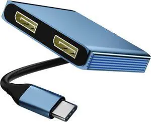 DisplayPort Splitter for Dual Monitors 4K@60Hz USB C to Dual DisplayPort Splitter Adapter for Extended Display with 2 Displayports/USB3.0/100W PD Fast Charging Compatible with MacBook///Lenovo DisplayPort Splitter for Dual Monitors 4K@60Hz USB C to Dual DisplayPort Splitter Adapter for Extended Display with 2 Displayports/USB3.0/100W PD Fast Charging Compatible with MacBook///Lenovo