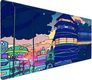 WRIARICH Gaming Mouse Pad - 31.5" x 15.7" Large Desk Mat with Stitched Edges, Waterproof Coating, Non-Slip Rubber Base for Gamers, Esports Pros, Office & Home WRIARICH Gaming Mouse Pad - 31.5" x 15.7" Large Desk Mat with Stitched Edges, Waterproof Coating, Non-Slip Rubber Base for Gamers, Esports Pros, Office & Home