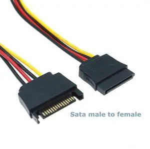 WRIARICH 11.8 Inch 15 Pin SATA Power Extension Cable - SATA Power Male to Female Extender - Hard Drive Power Cable, SSD Power Cable WRIARICH 11.8 Inch 15 Pin SATA Power Extension Cable - SATA Power Male to Female Extender - Hard Drive Power Cable, SSD Power Cable