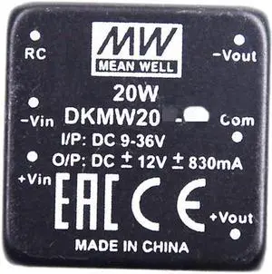 WRIARICH Mean Well DKMW 20W 830mA Power Supply Converter DKMW20F-12 DC-DC Voltage Stabilized Dual Output Switching Power Supply Driver Transformer WRIARICH Mean Well DKMW 20W 830mA Power Supply Converter DKMW20F-12 DC-DC Voltage Stabilized Dual Output Switching Power Supply Driver Transformer