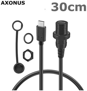 WRIARICH Type-c USB Male-to-Female 2.0 IP 67 Waterproof USB 3.1 Extension Cable With Panel Mount Connector for Ship, Car, Yacht, 0.3m WRIARICH Type-c USB Male-to-Female 2.0 IP 67 Waterproof USB 3.1 Extension Cable With Panel Mount Connector for Ship, Car, Yacht, 0.3m