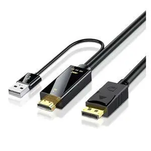 WRIARICH 4K Compatible To Displayport DP Converter Cable- Male HDTV Port To Female DP Adapter Conversion For Laptop Monitor Mal WRIARICH 4K Compatible To Displayport DP Converter Cable- Male HDTV Port To Female DP Adapter Conversion For Laptop Monitor Mal