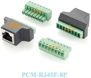WRIARICH rj45 to screw terminal Block 8p connector ethernet rj45 Male Female to 8 pin screw terminal network adapter cable for CCTV DVR WRIARICH rj45 to screw terminal Block 8p connector ethernet rj45 Male Female to 8 pin screw terminal network adapter cable for CCTV DVR