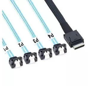 WRIARICH Vszerda OCuLink PCI-Express SAS SFF-8611 4i to SATA 7P 90 Degree Adapter Cable 50CM WRIARICH Vszerda OCuLink PCI-Express SAS SFF-8611 4i to SATA 7P 90 Degree Adapter Cable 50CM
