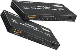 DIXSG HDMI 2.1 Switch 5 in 1 Out 8K 60Hz, 5 Port HDMI Switcher Selector Box with Remote, 4K@120Hz HDMI Switch 5x1 Support 48Gbps, HDR 10+, HDCP 2.3, 3D, for PS5/4/3, Xbox Series X, NS, Laptop, Black DIXSG HDMI 2.1 Switch 5 in 1 Out 8K 60Hz, 5 Port HDMI Switcher Selector Box with Remote, 4K@120Hz HDMI Switch 5x1 Support 48Gbps, HDR 10+, HDCP 2.3, 3D, for PS5/4/3, Xbox Series X, NS, Laptop, Black