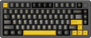 FELICON x ATTACK SHARK X86 75% Aluminum CNC Wireless Mechanical Gaming Keyboard with Volume Knob,82 Key Gasket Hot Swappable RGB Custom Keyboard,PBT Keycaps,BT/2.4GHz/USB-C for Mac/Win-Starshine Black FELICON x ATTACK SHARK X86 75% Aluminum CNC Wireless Mechanical Gaming Keyboard with Volume Knob,82 Key Gasket Hot Swappable RGB Custom Keyboard,PBT Keycaps,BT/2.4GHz/USB-C for Mac/Win-Starshine Black