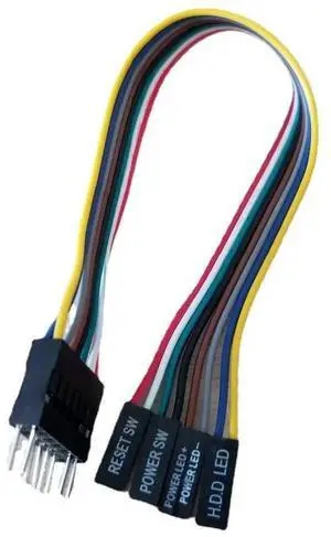 WRIARICH 8Pin Power Switch DuPont Adapter Cable for ATX Motherboard to PC Host Case Front Panel 20cm WRIARICH 8Pin Power Switch DuPont Adapter Cable for ATX Motherboard to PC Host Case Front Panel 20cm