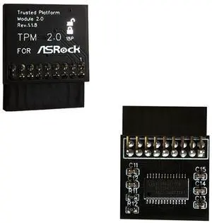 WRIARICH Professional TPM2.0 Security Module LPC 18 Pin As.Rock(18-1) Pin Motherboards Card for As.Rock TPM2 -SLI -S -SPI Platform Replacement Part WRIARICH Professional TPM2.0 Security Module LPC 18 Pin As.Rock(18-1) Pin Motherboards Card for As.Rock TPM2 -SLI -S -SPI Platform Replacement Part