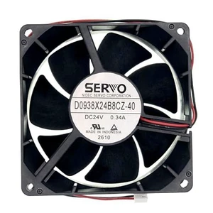 WRIARICH D0938X24B8CZ-40 Cooling Fan, 2-Wire DC24V 0.34A 92x92x38mm Cooling Fan WRIARICH D0938X24B8CZ-40 Cooling Fan, 2-Wire DC24V 0.34A 92x92x38mm Cooling Fan