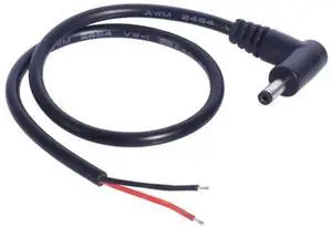 WRIARICH 90 Degree Right Angle 3.5mm x 1.35mm Male DC Pigtail Power Cable, DC Charging Lead for CCTV Cameras & LED Light Strips WRIARICH 90 Degree Right Angle 3.5mm x 1.35mm Male DC Pigtail Power Cable, DC Charging Lead for CCTV Cameras & LED Light Strips