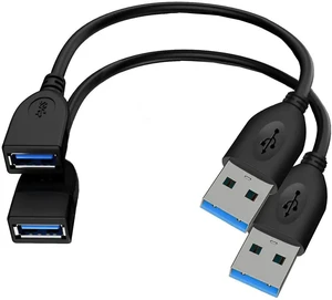 WRIARICH 2 Pack 1FT USB 3.0 Male to Female Extension Cable, High Speed USB Extender for Keyboard, Mouse, Webcam, Camera, Hub, Printer & Hard Drive WRIARICH 2 Pack 1FT USB 3.0 Male to Female Extension Cable, High Speed USB Extender for Keyboard, Mouse, Webcam, Camera, Hub, Printer & Hard Drive