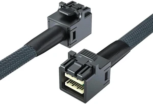 WRIARICH 0.5m SFF-8643 to SFF-8643 Mini SAS HD Internal Cable with Sideband, 12Gbps 100-Ohm SAS HD Cable for NVMe Backplane & RAID Card, Hot-Swap Supported, 1.6ft Internal Server Storage Wire WRIARICH 0.5m SFF-8643 to SFF-8643 Mini SAS HD Internal Cable with Sideband, 12Gbps 100-Ohm SAS HD Cable for NVMe Backplane & RAID Card, Hot-Swap Supported, 1.6ft Internal Server Storage Wire