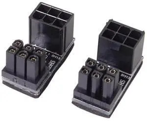 WRIARICH 2 Pack 180 Degree Angled ATX 6Pin GPU Power Connector Adapter for Desktop Graphics Cards WRIARICH 2 Pack 180 Degree Angled ATX 6Pin GPU Power Connector Adapter for Desktop Graphics Cards