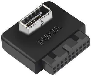 WRIARICH Vertical USB 3.2 Gen1 to Gen2 Header Adapter, USB 3.1 Type-E Key-A Female to USB3.0 19/20Pin Internal Header Converter Black for PC Front Panel USB-C Case & Motherboard WRIARICH Vertical USB 3.2 Gen1 to Gen2 Header Adapter, USB 3.1 Type-E Key-A Female to USB3.0 19/20Pin Internal Header Converter Black for PC Front Panel USB-C Case & Motherboard