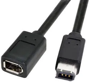 WRIARICH 20cm IEEE 1394 6Pin Female to Male Firewire 400 Extension Cable for Video Capture Cards WRIARICH 20cm IEEE 1394 6Pin Female to Male Firewire 400 Extension Cable for Video Capture Cards