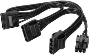 WRIARICH 6Pin Male to 3 IDE 4Pin Female Power Splitter Cable, 1-to-3 Molex Port Multiplier WRIARICH 6Pin Male to 3 IDE 4Pin Female Power Splitter Cable, 1-to-3 Molex Port Multiplier