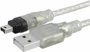 WRIARICH 6ft/1.8m USB 2.0 to Firewire IEEE 1394 4Pin iLink Adapter Cable, USB A Male to 4-Pin Firewire Data Cord for Sony DV Camcorders, Digital Cameras & Legacy Devices WRIARICH 6ft/1.8m USB 2.0 to Firewire IEEE 1394 4Pin iLink Adapter Cable, USB A Male to 4-Pin Firewire Data Cord for Sony DV Camcorders, Digital Cameras & Legacy Devices