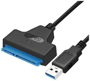 WRIARICH SATA 3 to USB 3.0 Adapter Cable, USB to SATA Converter Cord for 2.5 Inch SATA SSD & HDD Hard Drives WRIARICH SATA 3 to USB 3.0 Adapter Cable, USB to SATA Converter Cord for 2.5 Inch SATA SSD & HDD Hard Drives