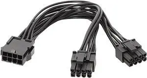 WRIARICH 20CM 8Pin to Dual 8Pin GPU Power Splitter Cable, PSU PCIe 8Pin Power Extension Cord for Graphics Card WRIARICH 20CM 8Pin to Dual 8Pin GPU Power Splitter Cable, PSU PCIe 8Pin Power Extension Cord for Graphics Card