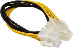 WRIARICH 8 Inch 4+4 Pin EPS/ATX 12V CPU Power Extension Cable WRIARICH 8 Inch 4+4 Pin EPS/ATX 12V CPU Power Extension Cable