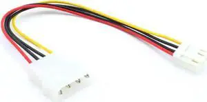 WRIARICH SP4 Large Molex 4Pin to Small 4Pin Floppy Drive Power Adapter Cable, IDE PSU to Floppy Disk Drive Converter Cord WRIARICH SP4 Large Molex 4Pin to Small 4Pin Floppy Drive Power Adapter Cable, IDE PSU to Floppy Disk Drive Converter Cord