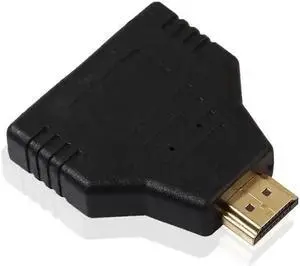 WRIARICH 1080P 1 in 2 Out HDMI Splitter Cable, HDMI Male to Dual Female Port Audio Video Converter (1 Pack) WRIARICH 1080P 1 in 2 Out HDMI Splitter Cable, HDMI Male to Dual Female Port Audio Video Converter (1 Pack)