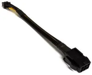 WRIARICH 34cm (13.3 Inch) Black Sleeved PCIe 8 Pin Female to CPU 8 Pin (4+4 Detachable) EPS 12V Power Adapter Cable WRIARICH 34cm (13.3 Inch) Black Sleeved PCIe 8 Pin Female to CPU 8 Pin (4+4 Detachable) EPS 12V Power Adapter Cable