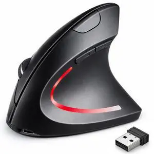 Ergonomic Mouse, Bluetooth and 2.4G Dual Mode Rechargeable Wireless Vertical Mouse, 800/1200/1600 Adjustable DPI, Quiet Clicks,6 Buttons,2.4GHz USB-A Optical Mice for Laptop/MacBook/PC/Desktop-Black Ergonomic Mouse, Bluetooth and 2.4G Dual Mode Rechargeable Wireless Vertical Mouse, 800/1200/1600 Adjustable DPI, Quiet Clicks,6 Buttons,2.4GHz USB-A Optical Mice for Laptop/MacBook/PC/Desktop-Black