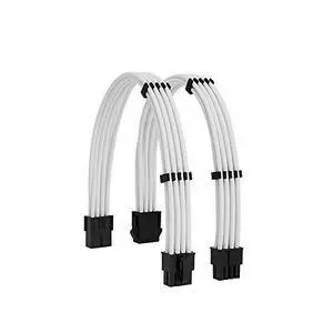 WRIARICH Sleeve Extension Power Supply Cable Kit 18AWG EPS 8-P+PCI-8-P with Cable Combs for PSU to Motherboard/GPU (White PCI 8+EPS 8) WRIARICH Sleeve Extension Power Supply Cable Kit 18AWG EPS 8-P+PCI-8-P with Cable Combs for PSU to Motherboard/GPU (White PCI 8+EPS 8)