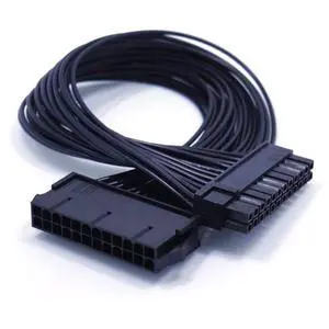 WRIARICH ATX 24 Pin Motherboard Power Extension Cable, 12.6 Inches / 32cm, Internal PC PSU ATX 24 Pin Male to Female Extension Power Cable WRIARICH ATX 24 Pin Motherboard Power Extension Cable, 12.6 Inches / 32cm, Internal PC PSU ATX 24 Pin Male to Female Extension Power Cable