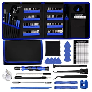 142Pcs Precision Screwdriver Set for ElectronicsMulti-Bit Repair Tool Kit for iPhone,MacBook,Laptop,Tablet,PS4,Xbox,Nintendo|Magnetic Mat,ESD Tweezers,Suction Cup&Spudger|Comes with Repair Tool Bag 142Pcs Precision Screwdriver Set for ElectronicsMulti-Bit Repair Tool Kit for iPhone,MacBook,Laptop,Tablet,PS4,Xbox,Nintendo|Magnetic Mat,ESD Tweezers,Suction Cup&Spudger|Comes with Repair Tool Bag