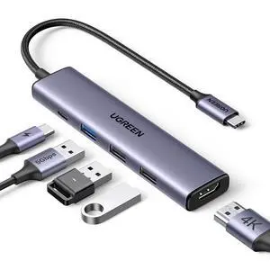 WRIARICH USB C Hub 5 in 1 Multiport USB Adapter 4K HDMI, 100W Power Delivery, 3 USB-A Data Ports, USB C Dongle for MacBook Pro/Air M5/M4/M3/M2/M1, iPad Pro, iMac, iPhone 16 Pro/Pro Max, XPS, Thinkpad WRIARICH USB C Hub 5 in 1 Multiport USB Adapter 4K HDMI, 100W Power Delivery, 3 USB-A Data Ports, USB C Dongle for MacBook Pro/Air M5/M4/M3/M2/M1, iPad Pro, iMac, iPhone 16 Pro/Pro Max, XPS, Thinkpad