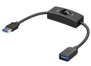 WRIARICH 5Gbps USB 3.0 Extension Cable with On Off Switch with Data 1 ft, Support Both Data and Power (USB 3.0 On Off Switch) WRIARICH 5Gbps USB 3.0 Extension Cable with On Off Switch with Data 1 ft, Support Both Data and Power (USB 3.0 On Off Switch)