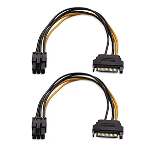Vszerda cable matters 2-pack 6 pin to sata power cable (sata to 6 pin pcie) - 8 inches Vszerda cable matters 2-pack 6 pin to sata power cable (sata to 6 pin pcie) - 8 inches