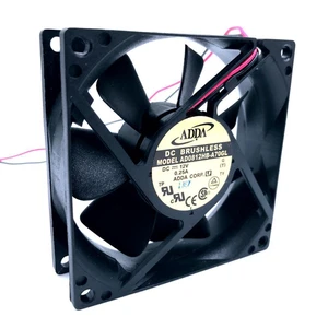 WRIARICH AD0812HB-A70GL 8cm 8025 80mm fan 80x80x25mm 12V 0.25A 3000RPM 38CFM Double ball bearing cooling fan WRIARICH AD0812HB-A70GL 8cm 8025 80mm fan 80x80x25mm 12V 0.25A 3000RPM 38CFM Double ball bearing cooling fan