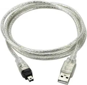 WRIARICH USB 2.0 A Male to IEEE1394 4Pin Male iLink Firewire Adapter Cable, Mini DV Cord for SONY DCR-TRV75E & Legacy Camcorder Video Capture WRIARICH USB 2.0 A Male to IEEE1394 4Pin Male iLink Firewire Adapter Cable, Mini DV Cord for SONY DCR-TRV75E & Legacy Camcorder Video Capture
