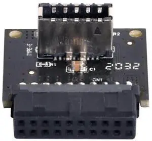 WRIARICH Motherboard USB 3.0 19/20Pin to USB 3.1 Type-E Front Panel Socket Extension Adapter, 5Gbps Gen1 USB-C Header Converter for PC Case WRIARICH Motherboard USB 3.0 19/20Pin to USB 3.1 Type-E Front Panel Socket Extension Adapter, 5Gbps Gen1 USB-C Header Converter for PC Case
