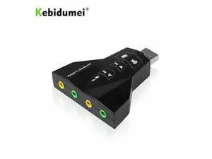 WRIARICH 7.1 Channel USB 2.0 3D Audio Sound Card External USB Sound Card Adapter Microphone Speaker Sound Cards 4 Ports WRIARICH 7.1 Channel USB 2.0 3D Audio Sound Card External USB Sound Card Adapter Microphone Speaker Sound Cards 4 Ports