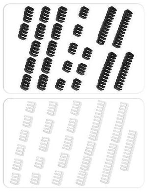 WRIARICH Vszerda Cable Comb Kit,PSU Cable Combs,CPU Cable Management,48 pcs Set 24-pin x 8,8-pin x 24,6-pin x 16,3mm up to 3.4mm black WRIARICH Vszerda Cable Comb Kit,PSU Cable Combs,CPU Cable Management,48 pcs Set 24-pin x 8,8-pin x 24,6-pin x 16,3mm up to 3.4mm black