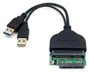 WRIARICH 1set USB 3.0 to SATA 22Pin & SATA to Micro SATA Adapter for 1.8" 2.5" Hard Disk Driver With Extral USB Power Cable WRIARICH 1set USB 3.0 to SATA 22Pin & SATA to Micro SATA Adapter for 1.8" 2.5" Hard Disk Driver With Extral USB Power Cable