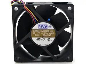 WRIARICH For AVC DV07020B12U 7020 70mm 7cm DC 12V 0.7A dual ball bearing fan server inverter cooling fan WRIARICH For AVC DV07020B12U 7020 70mm 7cm DC 12V 0.7A dual ball bearing fan server inverter cooling fan